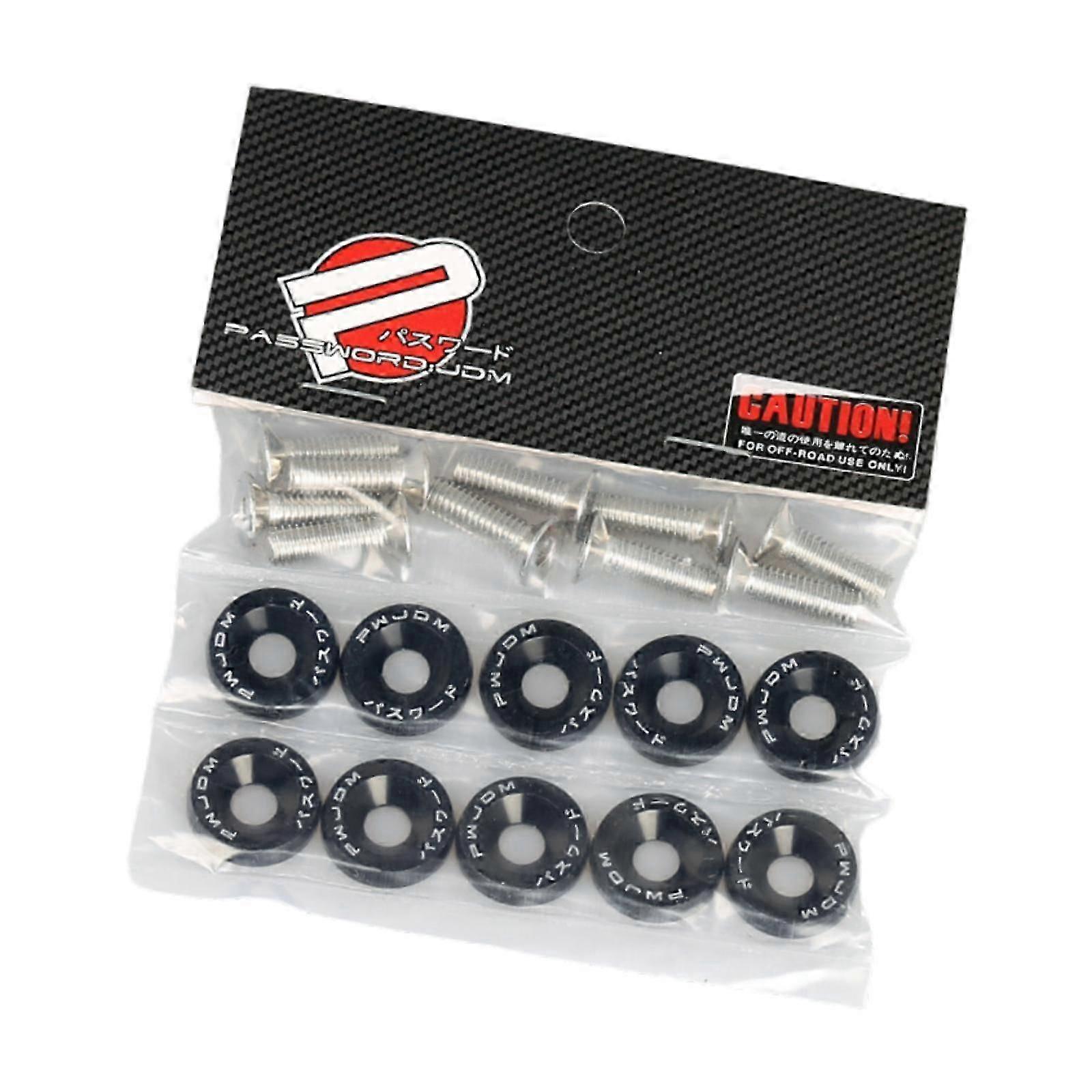 M6 Fender Washers Spare Part High Reliability Sturdy Engine Bay Dress up Kit Red