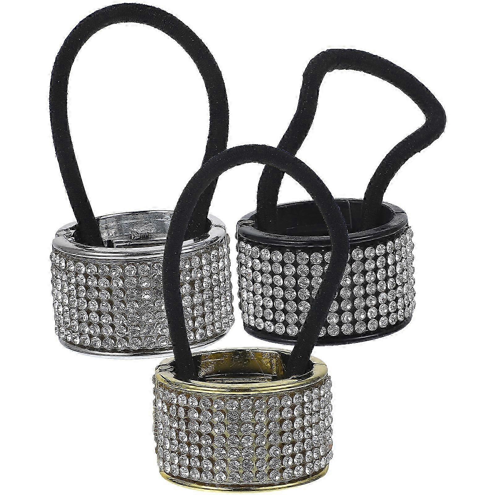 3 Pcs Porte-Rétention Femmes Corde De Cheveux Décoratif Queue De Cheval Supports Cheveux Chouchou Cravates Queue Titulaire Or Queue De Cheval Titulaire