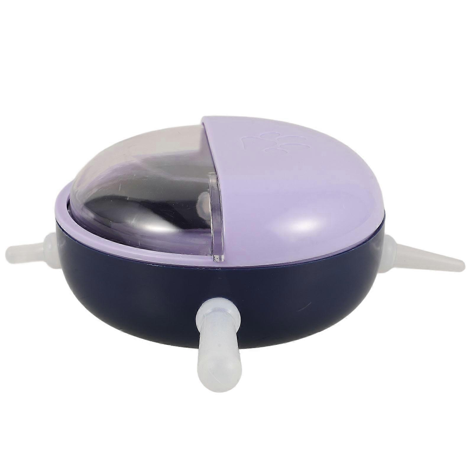 Pet Feeding Bowls Puppy Milk Feeder Simple Design Round Shape Plastic Food-Grade Silicone 11.00X11.00X5.00CM 1Bowl