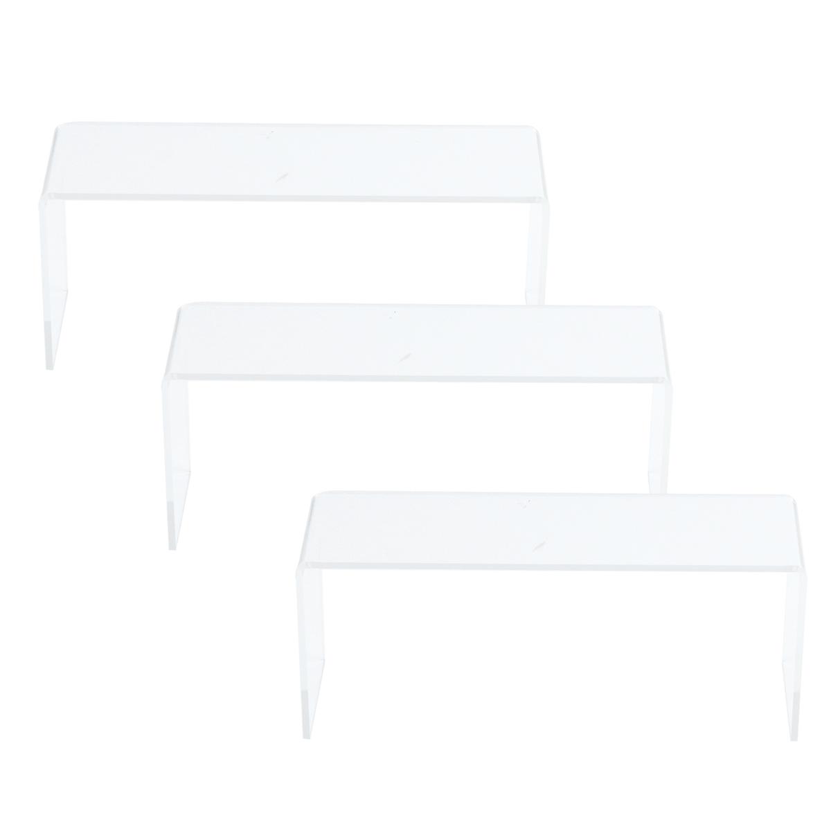 Shoe Display Rack Clear Acrylic 3Pcs U Shaped Storage Organization