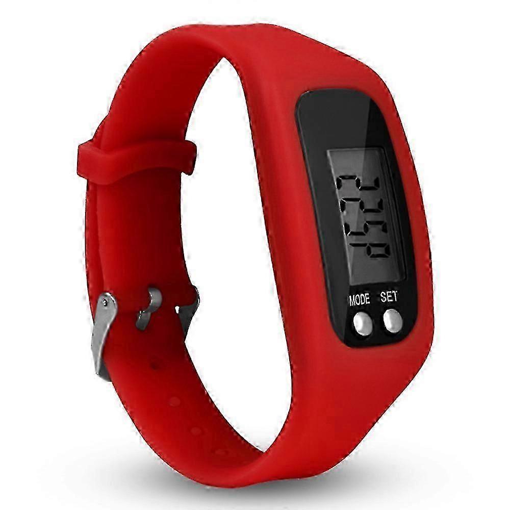 LCD Display Step Counter Pedometer Watch Walking Fitness Tracker