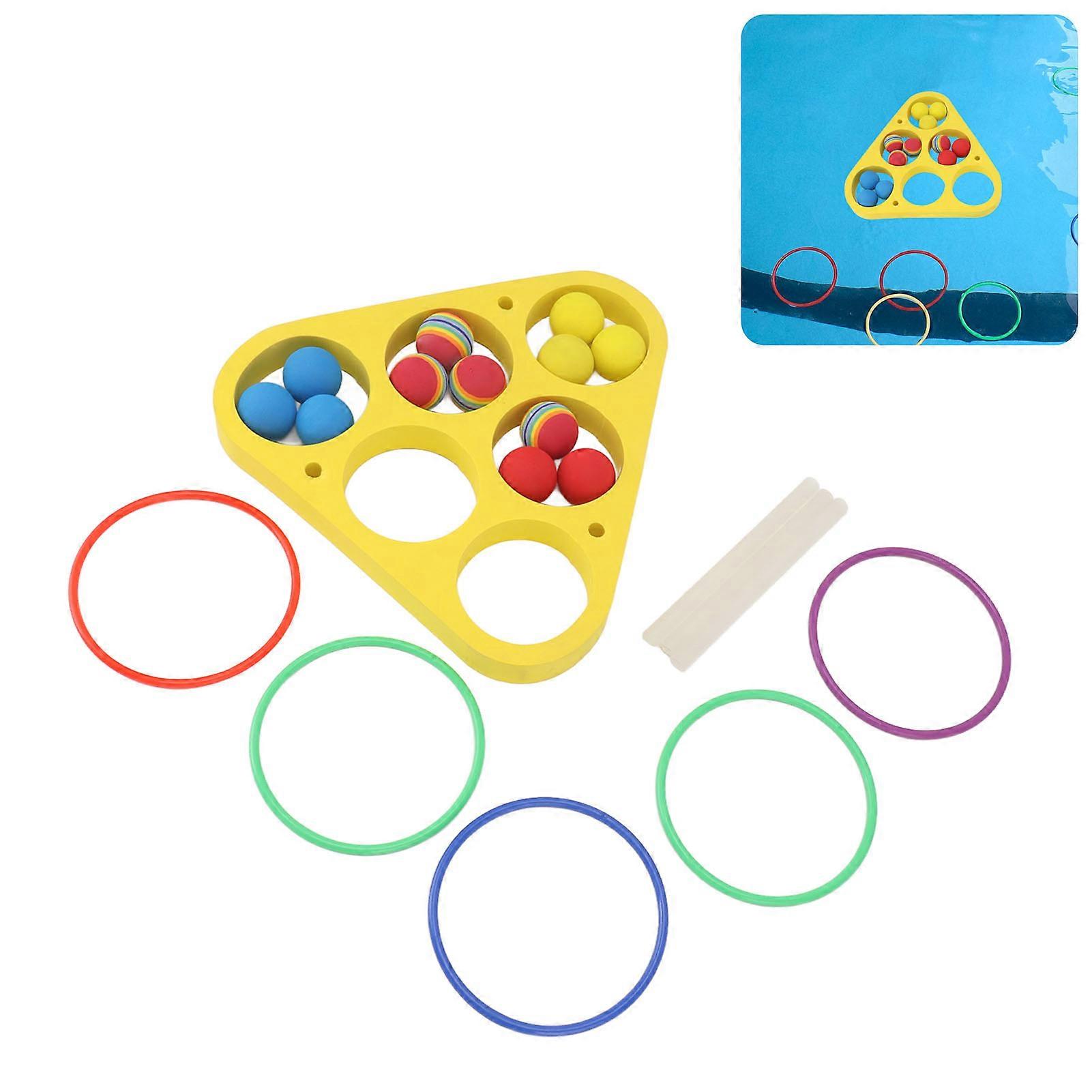 リングスロープールゲームのおもちゃEVAフローティングフォーム、子供のためのボール、大人、ウォータースポーツ、屋外パーティー