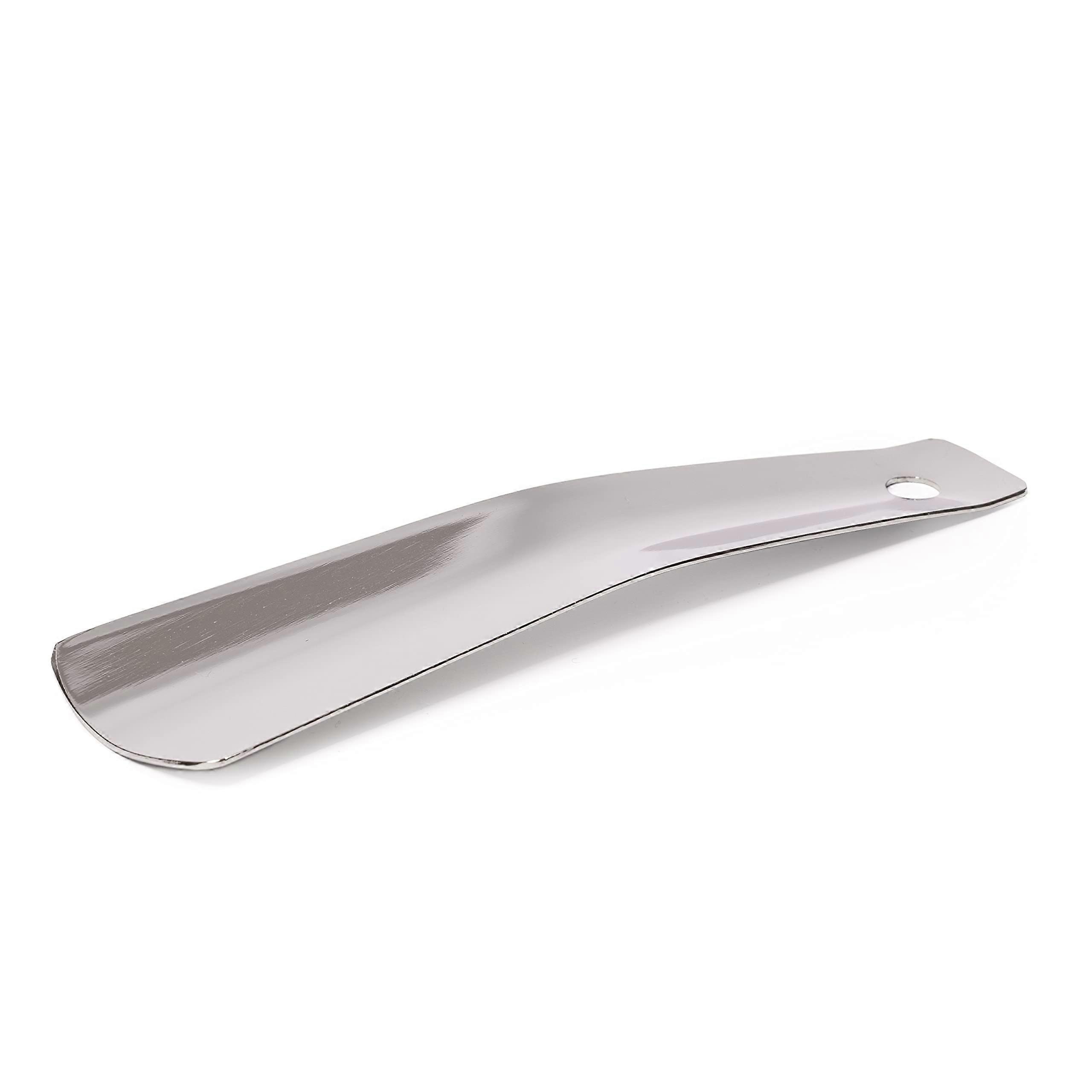 Metal Shoe Horn 16 cm Long - Durable Ergonomic Metal Shoe Horn with Hanging Hole - Model Z2793 (Without Hook)