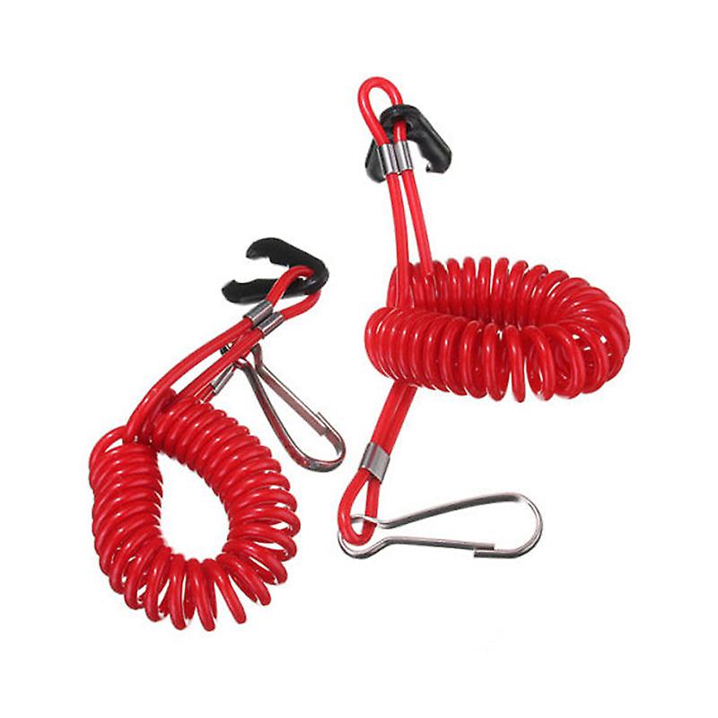 1Pc Universial Boat Outboard Engine Cord Kill Stop Switch Safety Lanyard Tether