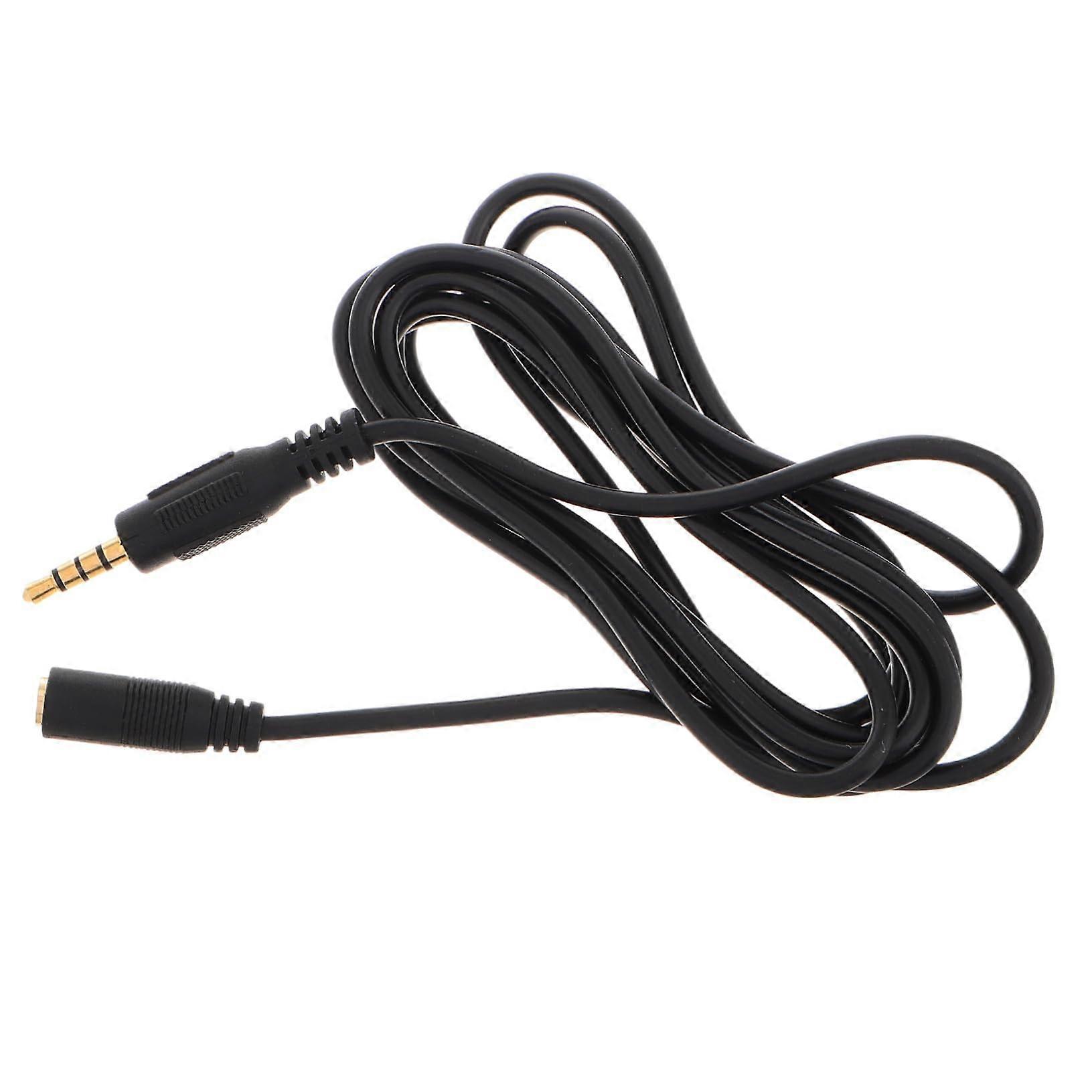 Microphone cable 2m extension for smartphone headset cable wide compatibility