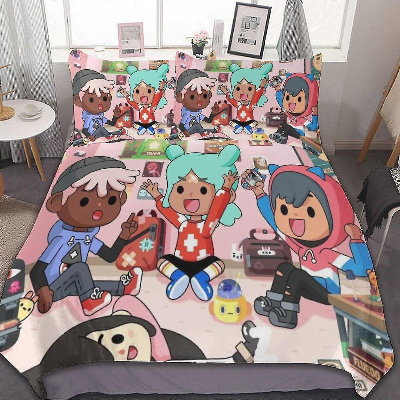 3 Pieces Bedding Sets Comfortable Soft Comforter Sets Decoration Bedroom Gifts With 1 Duvet Cover 2 Pillowcases