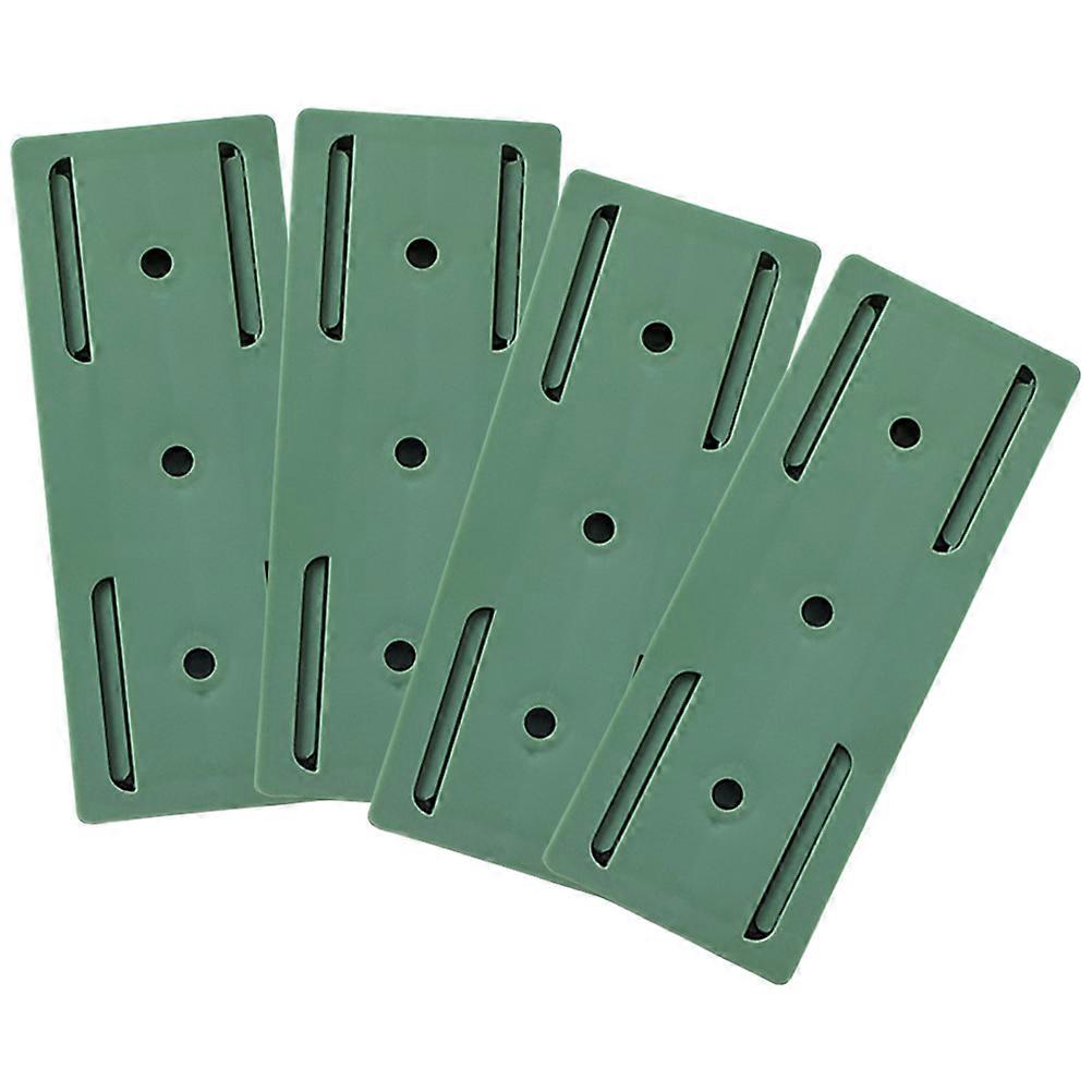 4pcs Adhesive Power Strip Holder Wall Socket Fixers Durable Space Saving Organizer for Routers and Adapters – Use