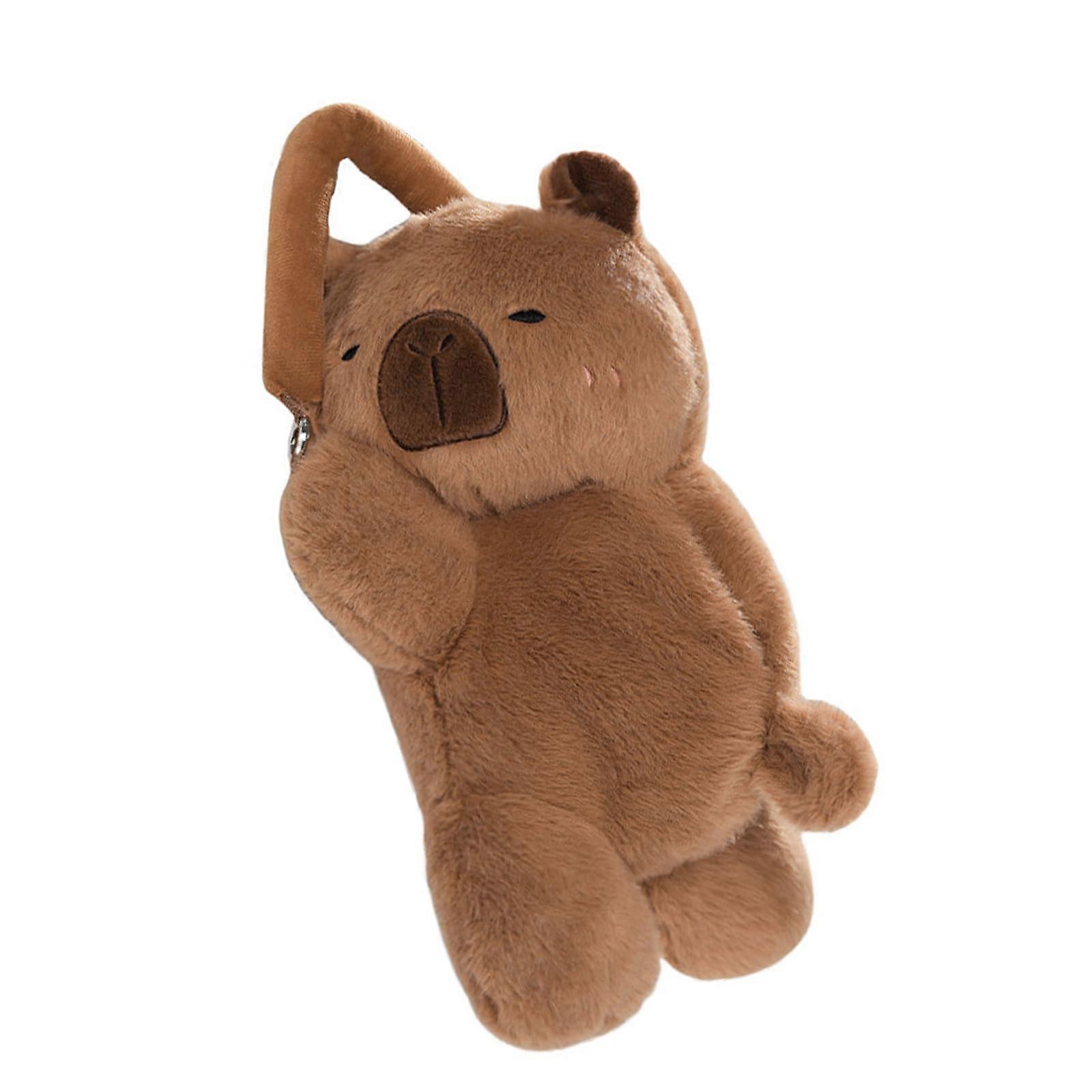 Plush Capybara Tissue Box Cover, Decorative Animal-Themed Tissue Holder, Soft Plush Dispenser for Pet Decor Enthusiasts