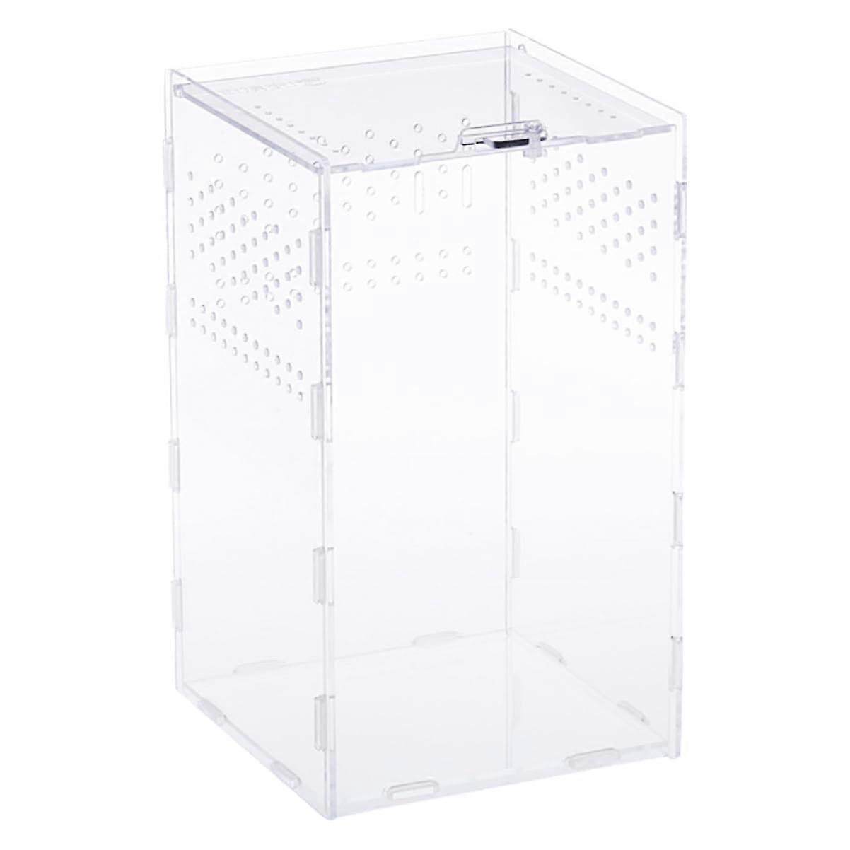 360° Reptile Storage Holder with Breathing Holes Lizard Housing Pet Container for Snake Gecko Habitat