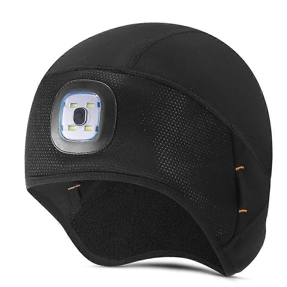 Warm High Elasticity Hat with Light Outdoor Night Run Cap with Detachable Light Fishing Cycle Washable HatYMQX)