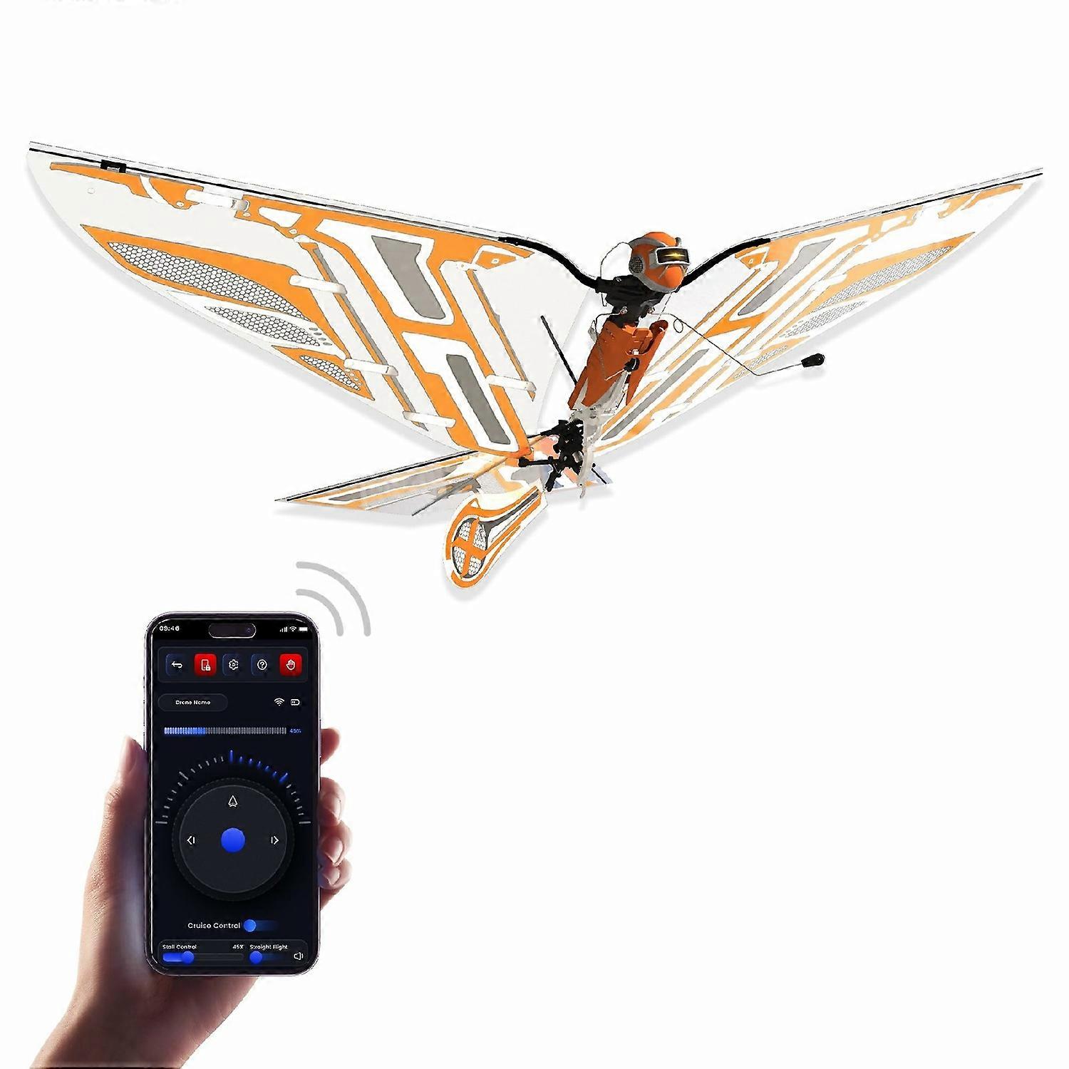 I8T X-Fly Bionic Bird Flapping Wing Intelligent Insect Small Remote q9N Control Aircraft