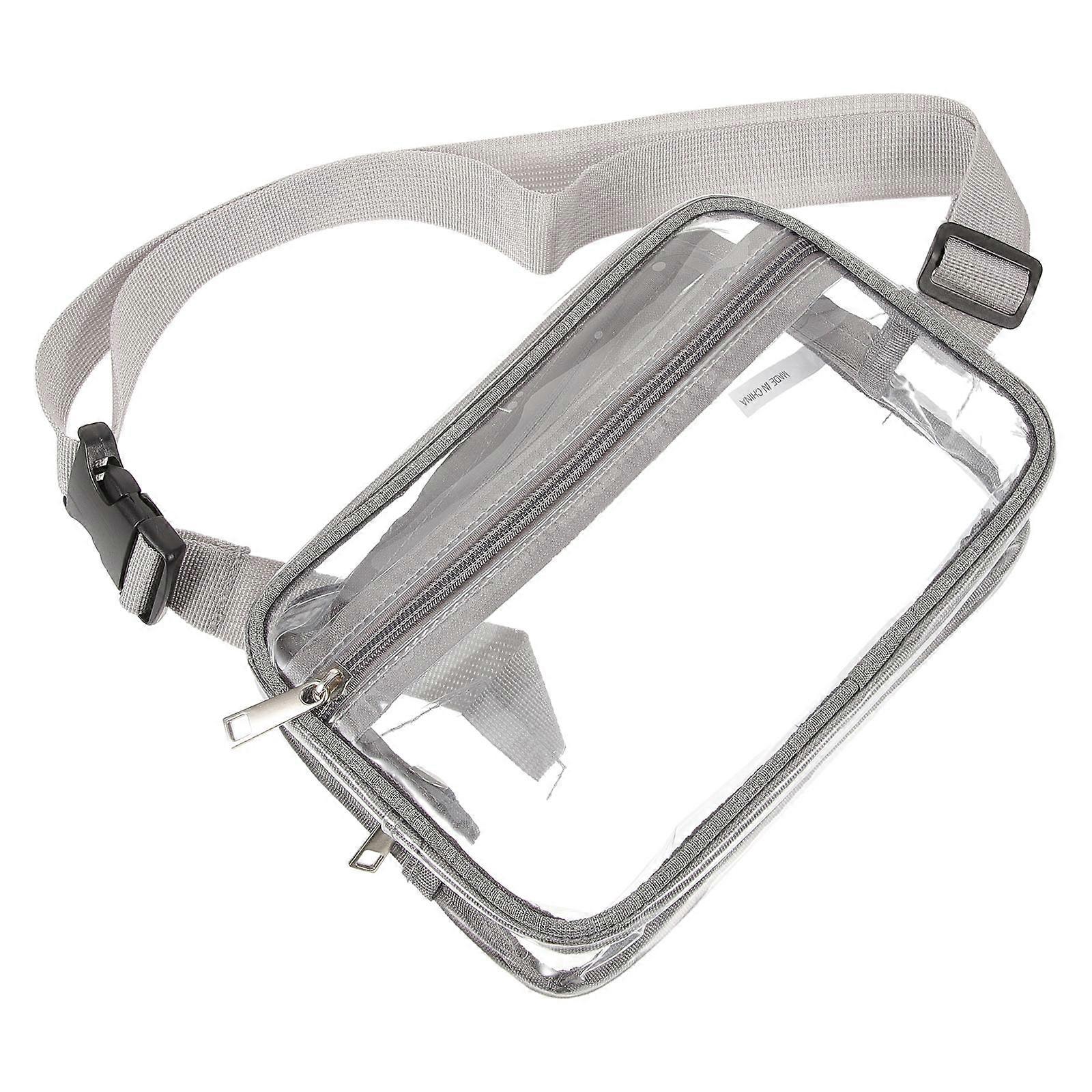 Adjustable Unisex Transparent Waist Bag for Outdoor Workouts, Travel, and Running – Lightweight, Durable Design with Multiple Compartments for Daily