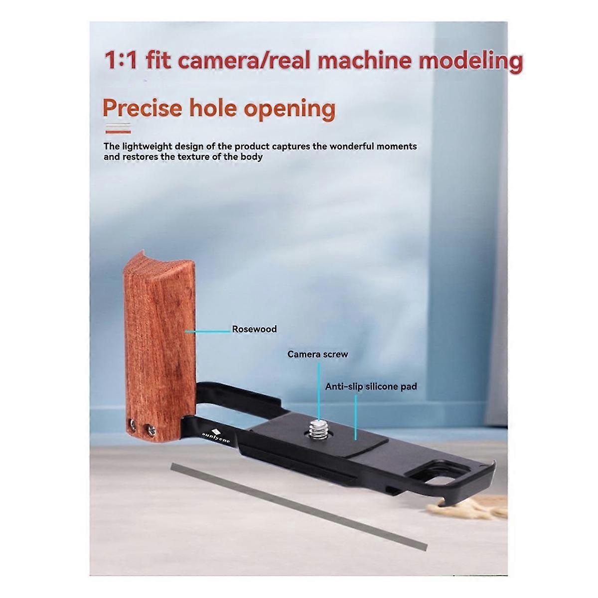 For X-E5 Camera Quick Release Plate Micro-Single XE5 Solid Wood Handle Photography Accessories A