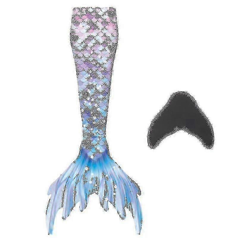 Mermaid Tails For Swimming For Kids And Adults With Monofin purple 130