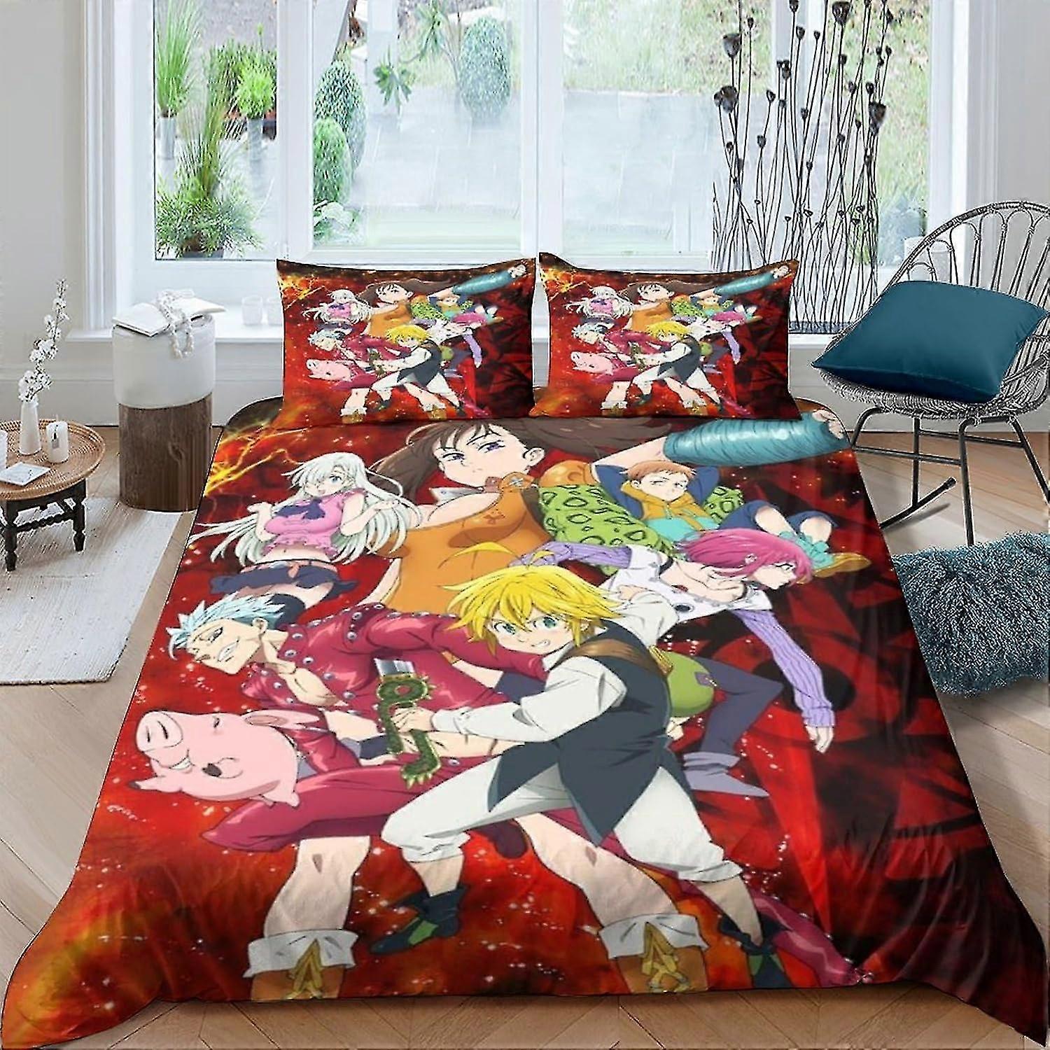 Conjunto de capa de edredom com capa de edredom com impressão 3D, conjunto de microfibra macia com zíper e fronhas, adequado para meninos e meninas 3 peças