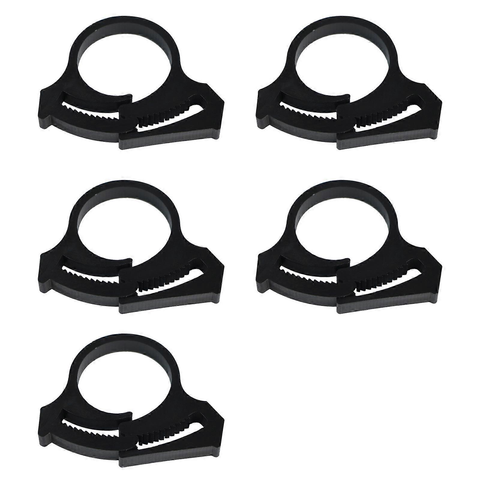 Set of 5 Garden Tubing Clips for Secure Drip Irrigation Systems in Greenhouses Double Gripping Adjustable Hose Clamps  32 snap buckle