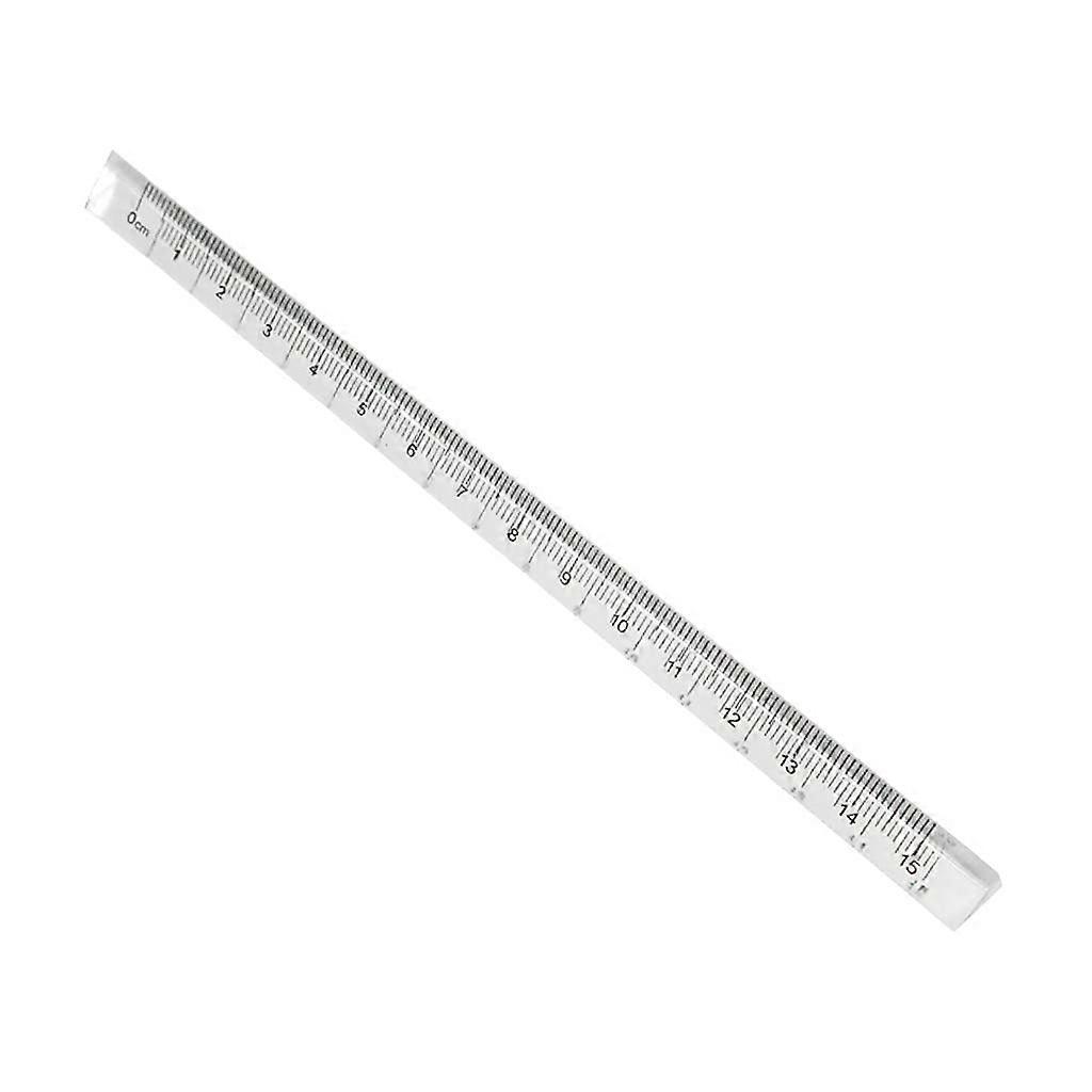 Clear Acrylic Ruler 0-15cm Measuring Range, Straight Plastic Ruler For Teachers And Students