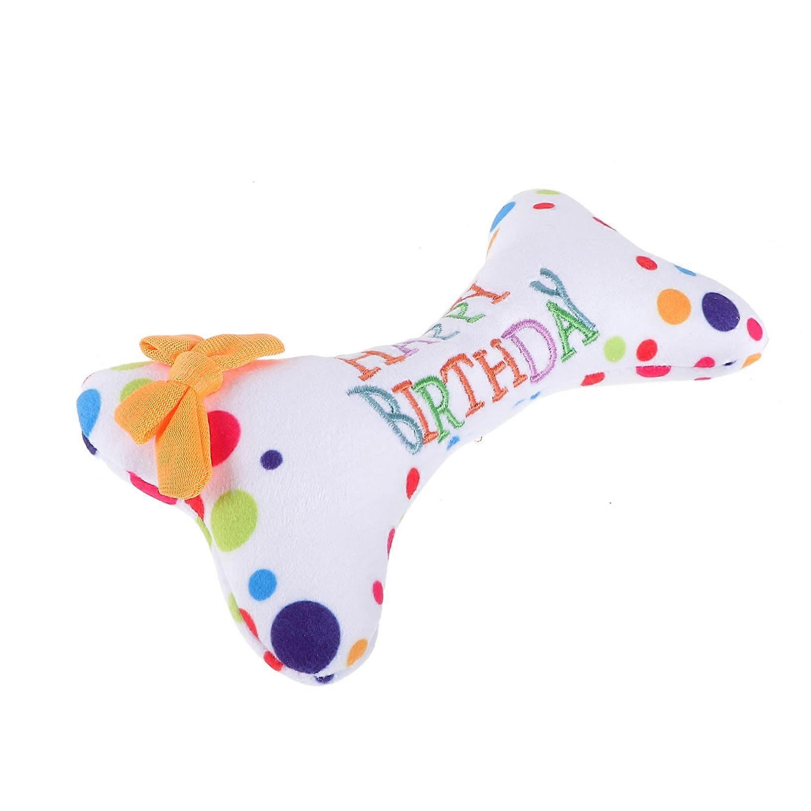 Plueschknochen Stuffed Plush Bone Toy For Small Dogs Puppy Toy Colorful Birthday Party Plush