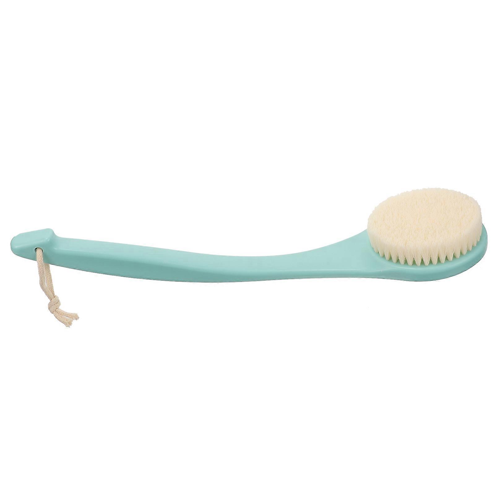 Silicone Shower Brush for Body and Back Exfoliating with Durable PP Material and Ergonomic Design Green
