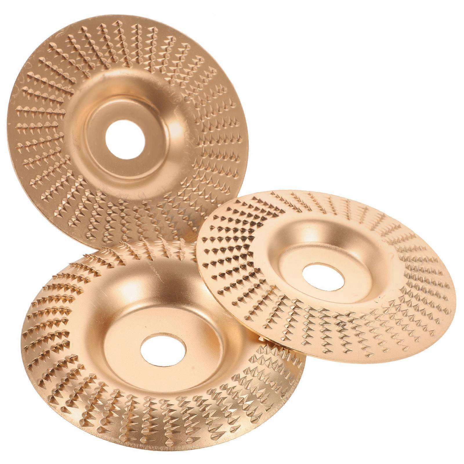 Grinding Disc Polishing Tool For Diy Projects Golden Color High Carbon Steel 10.50X10.50X1.00CM 3Pcs