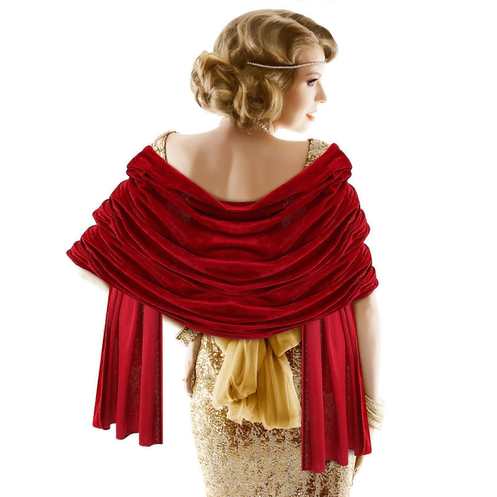 Elegant Velvet Wrap for Women – Soft & Comfortable Dressy Scarf for Weddings, Parties, and Special Events – Versatile Multi Functional Accessory