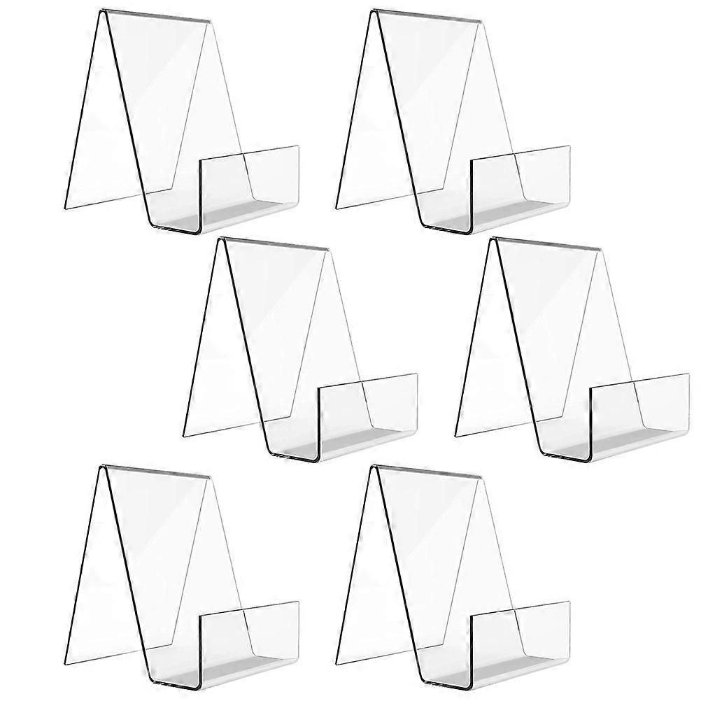 Table Display Stand Acrylic Book Stands Stability Enhancement Display Items Shop Display 7.5CM Height 6Pcs