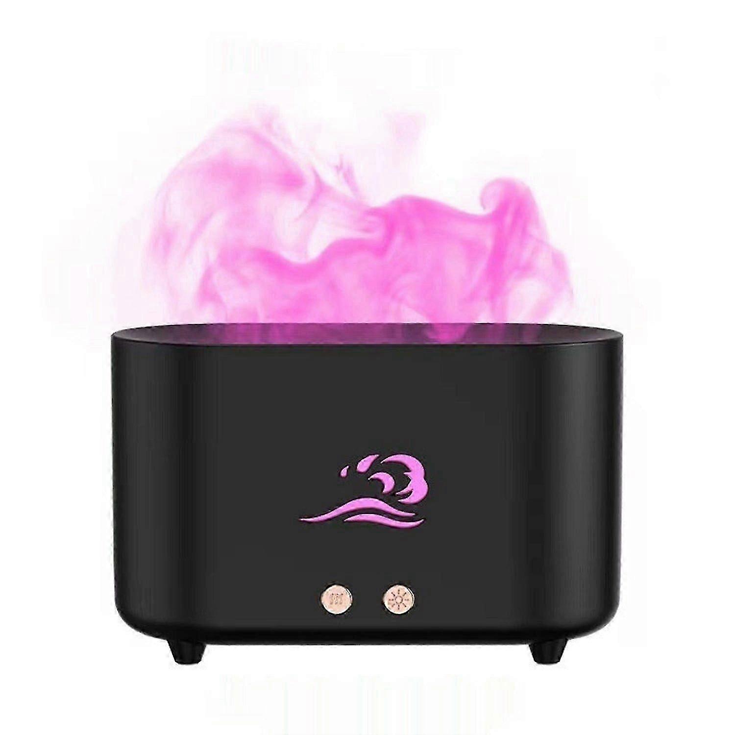 Diffuser for essential oils, humidifier with flame effect, aroma therapy relaxation.