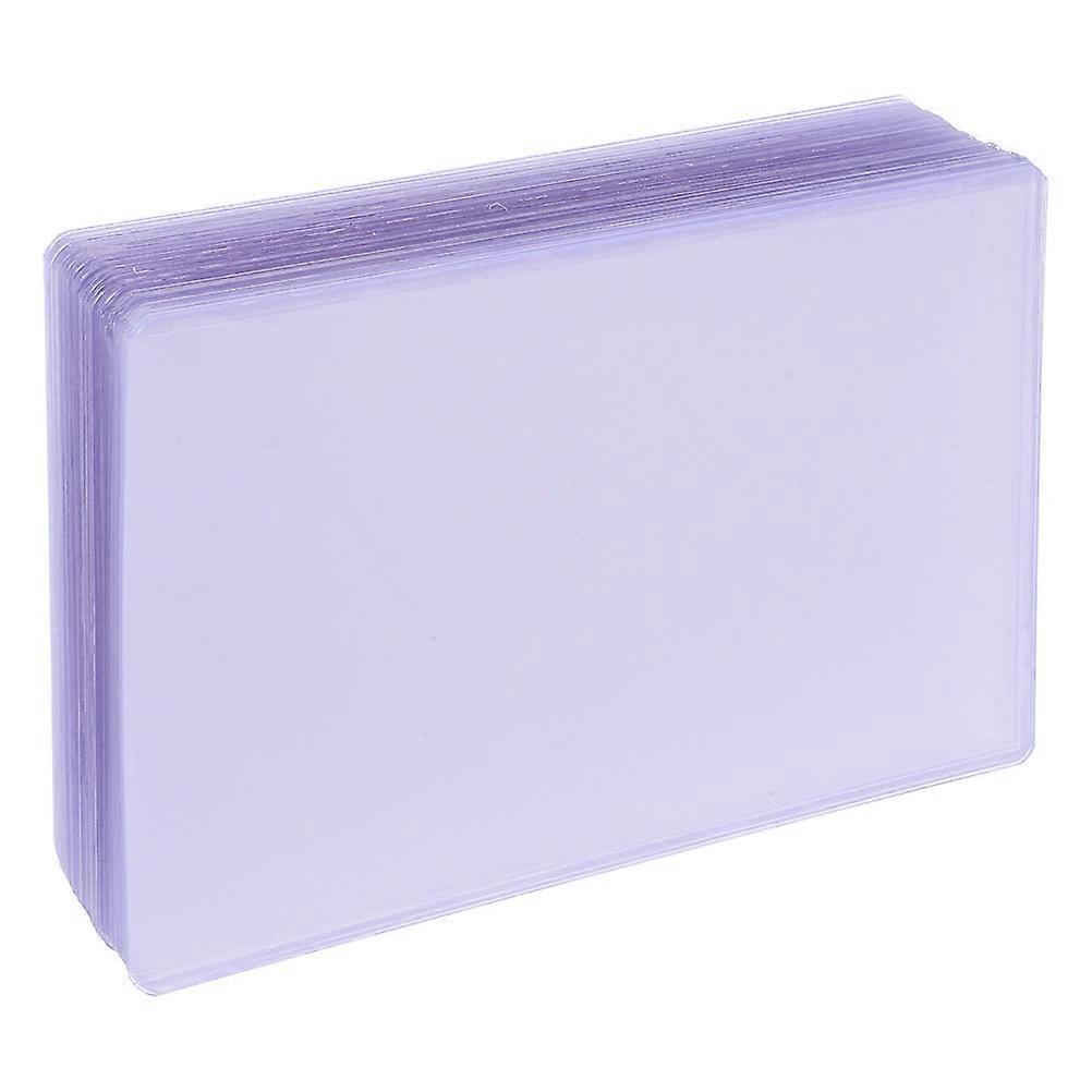 50pcs Transparent Photo Sleeves Hard Card Protectors for Postcards, Lightweight Document Holders for Easy Storage and Display