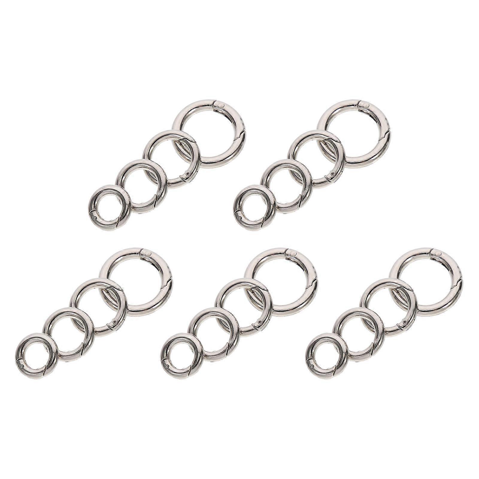 20pcs Multi purpose Curtain Zinc Alloy Spring O shape Rings