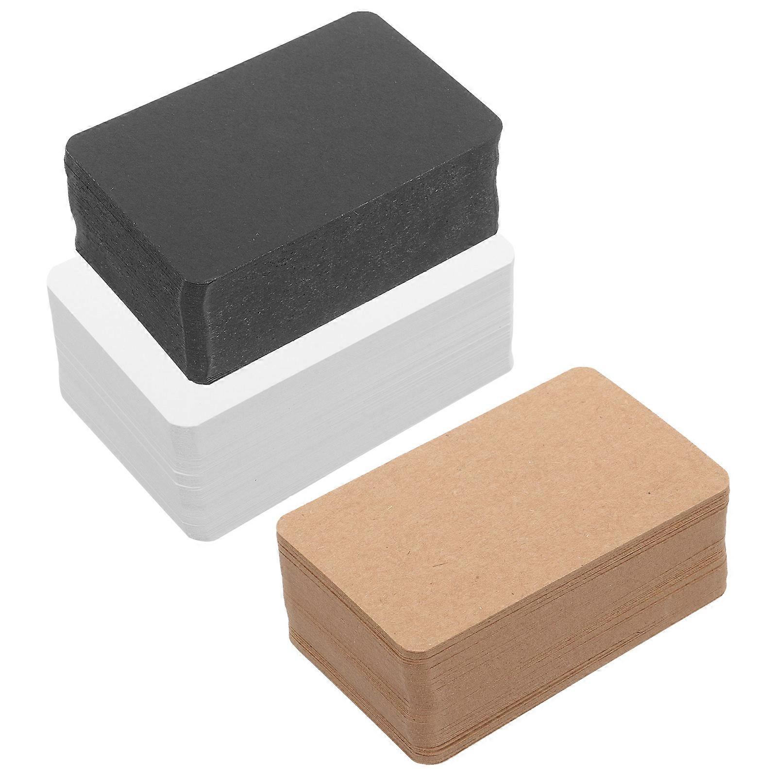 300pcs Blank DIY Cards, Versatile Note Cards for Handwriting Practice, Message Writing, and Office Use, Smooth Kraft Paper