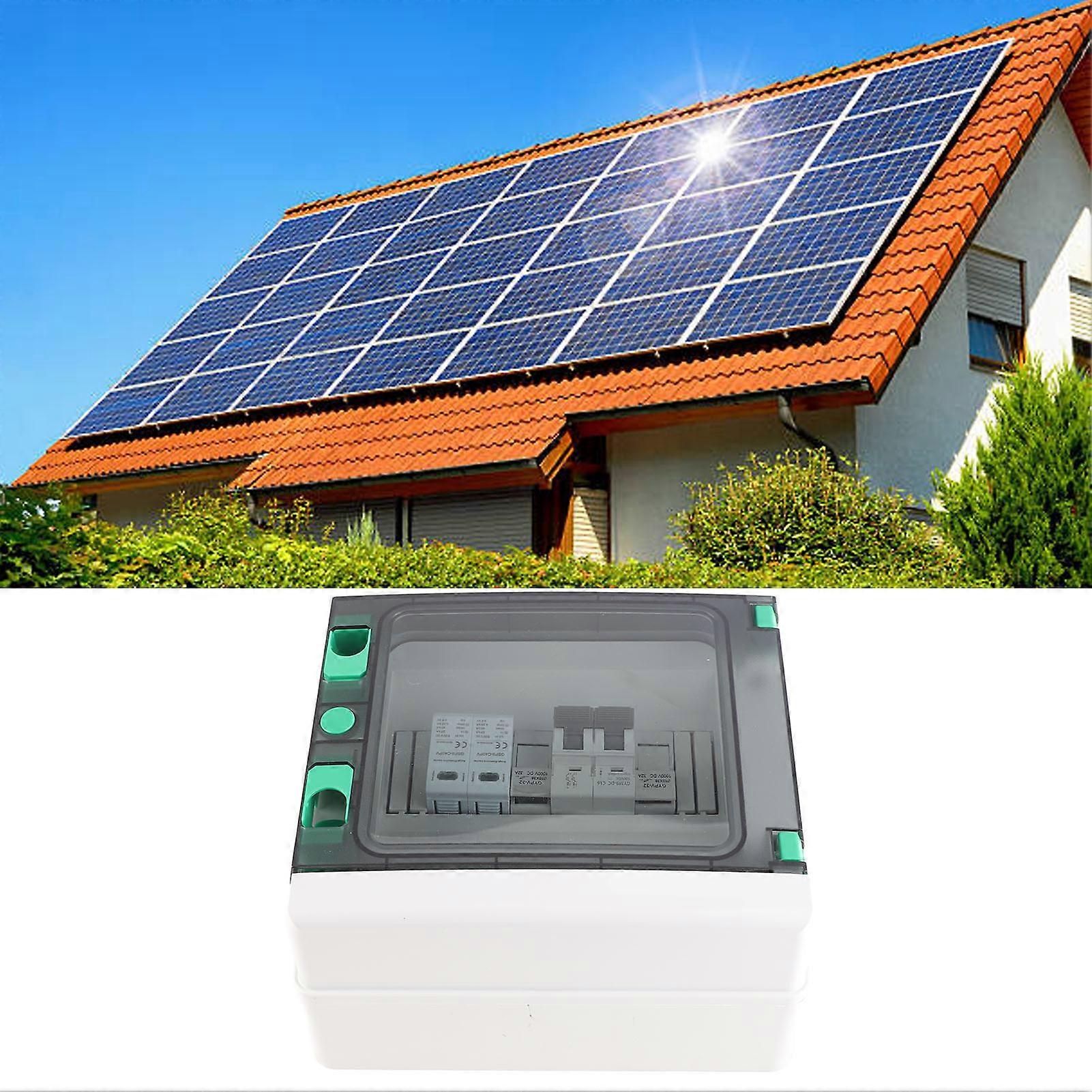 Solar PV Combiner Box Dustproof IP65 Single Output Single Input PVC Photovoltaic Combiner Box 550V 