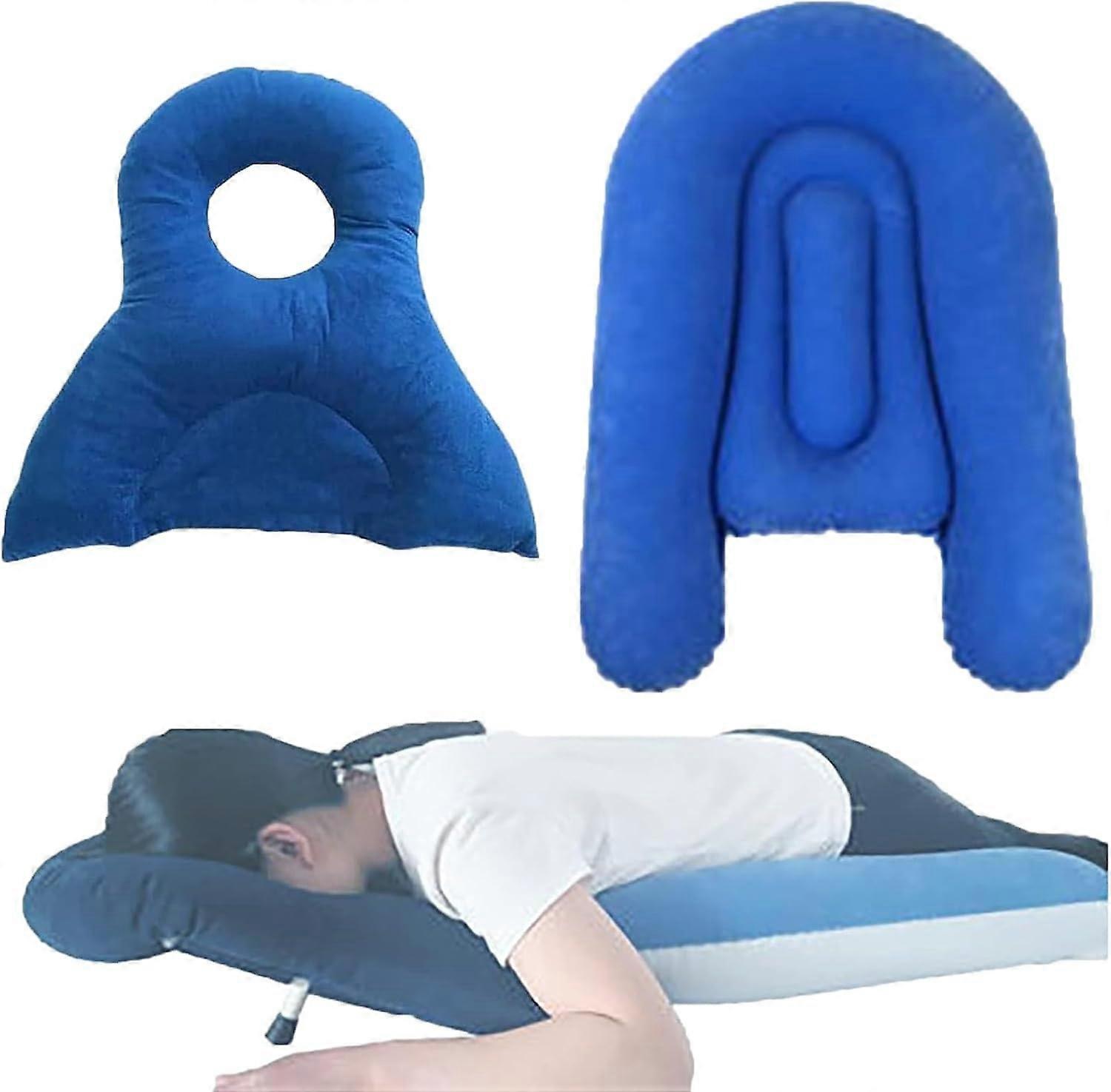 Portable Abdominal Pillow with Face Down Pillow for PostEye Surgery, PressureRelieving Chest Pad, for Vitrectomy Recovery and Sleep