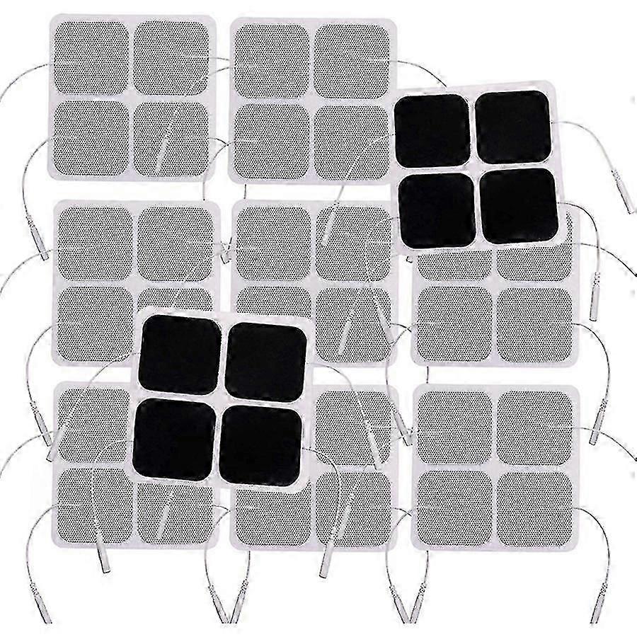 40 stk Tens Unit Pads, 2x2 elektroder for EMS muskelstimulator elektroterapi pads