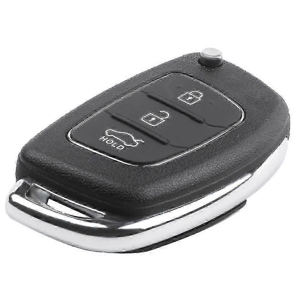 Flip Key Shell Fit For Ix45 Remote Key Case Fob 3-button Black