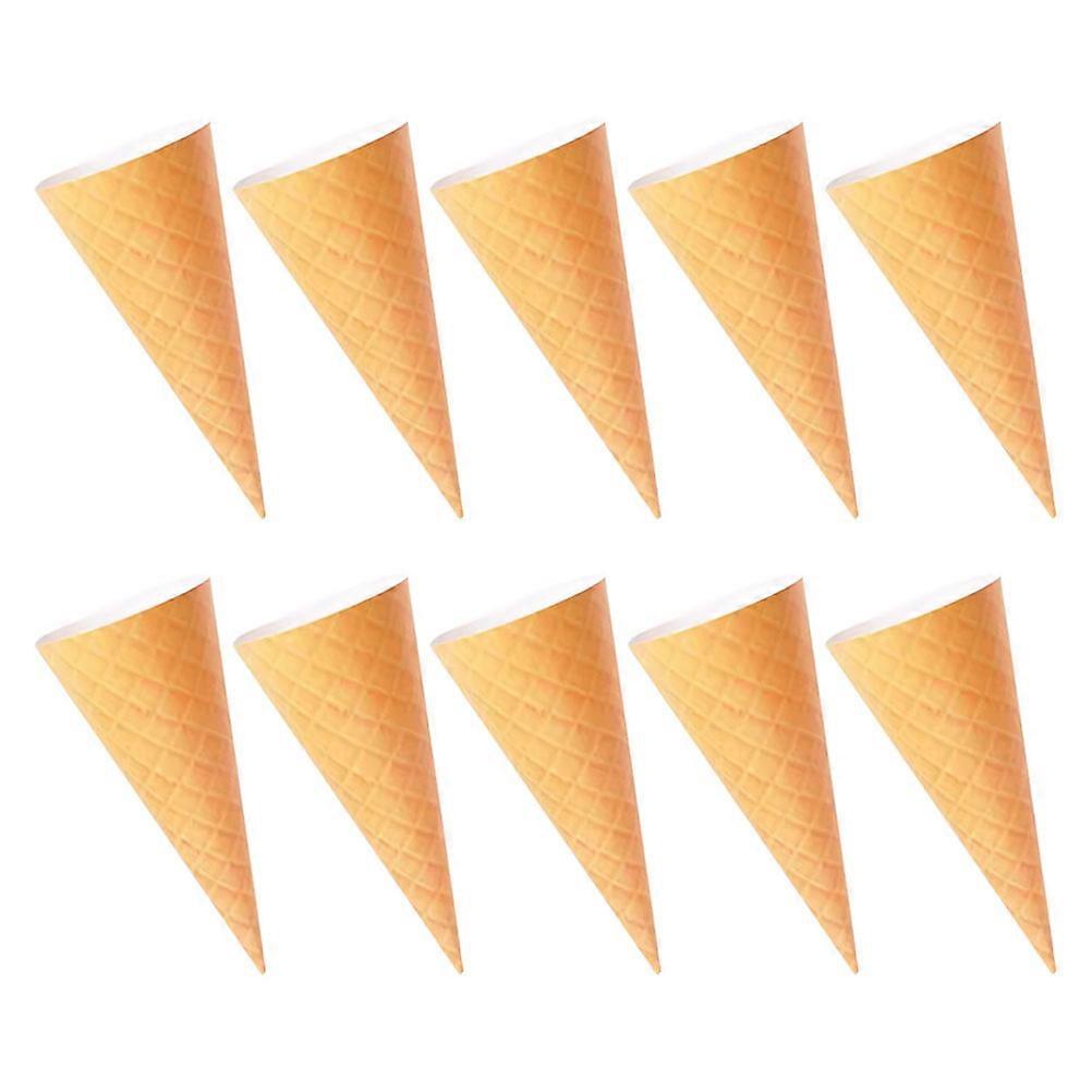 Chocolate Ice Cream Cone Flower Bouquet Wrapping Paper 10PCS Creative Decorative Paper Cones for Wrapping