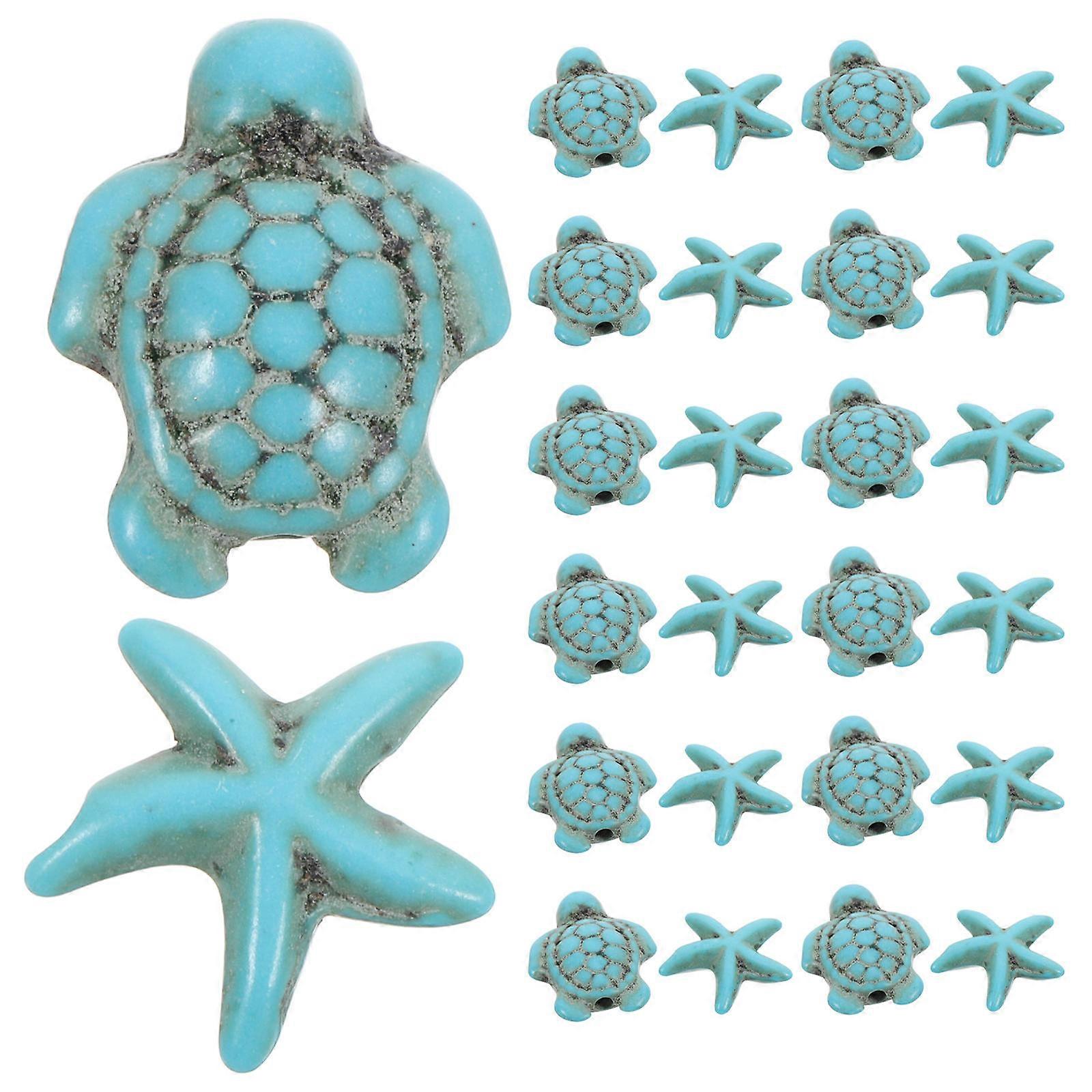 Here's a refined and engaging product description for your **40pcs Sea Turtle Beads**:

 

🌊 **40pcs Sea Turtle Beads – Ocean Themed Jewelry Charms