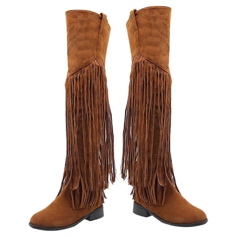Comfortable Fringe Boots For Women In Size 41 Ideal For Casual Occasions 1 Pair