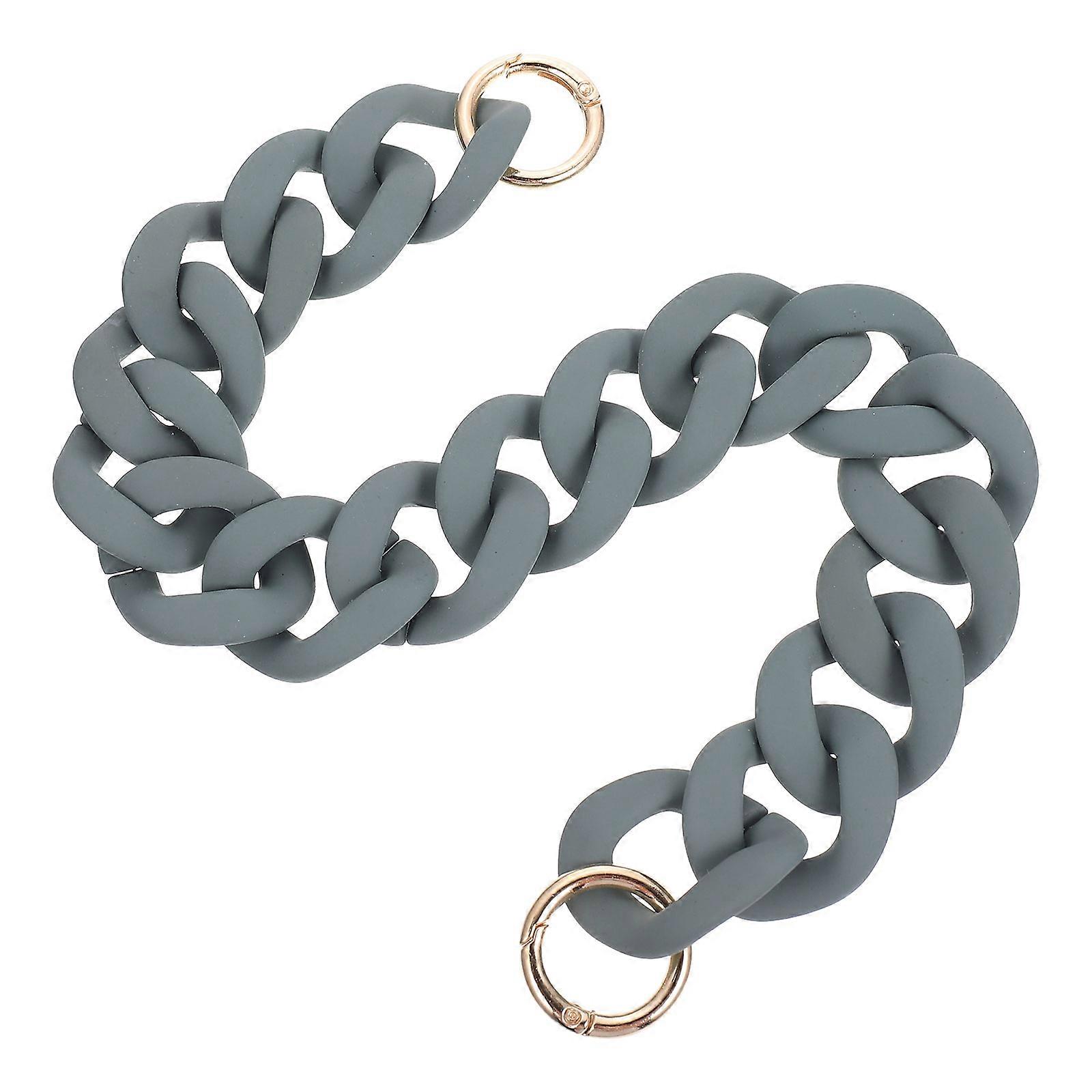 Dark Green Resin Chain for Handbag DIY Lightweight and Portable Shoulder Bag Accessory 7.8 Inches