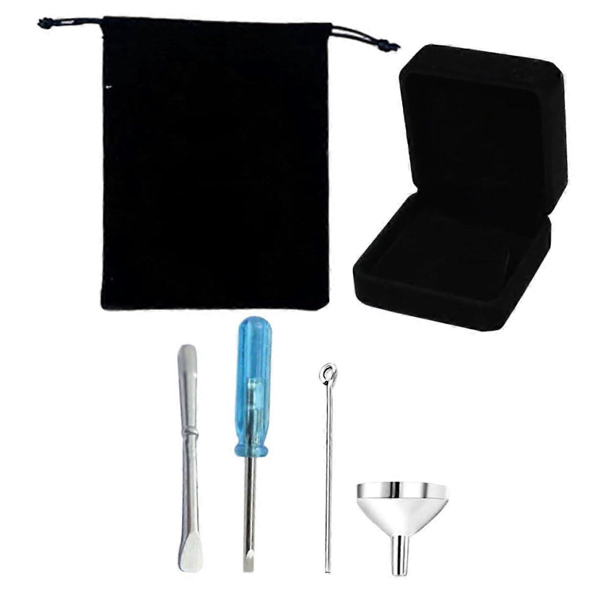 1Set Mini Funnel Filling Set for Urns with Mini Screwdrivers, Cremation Jewelry and Accessories for Safe Filling