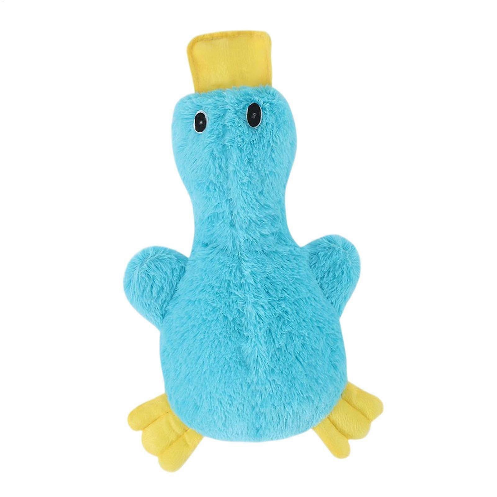 Plush Dog Toy  Soft Pet Toy for Dogs  ChewResistant Plush Duck Puppy Toy, Blue