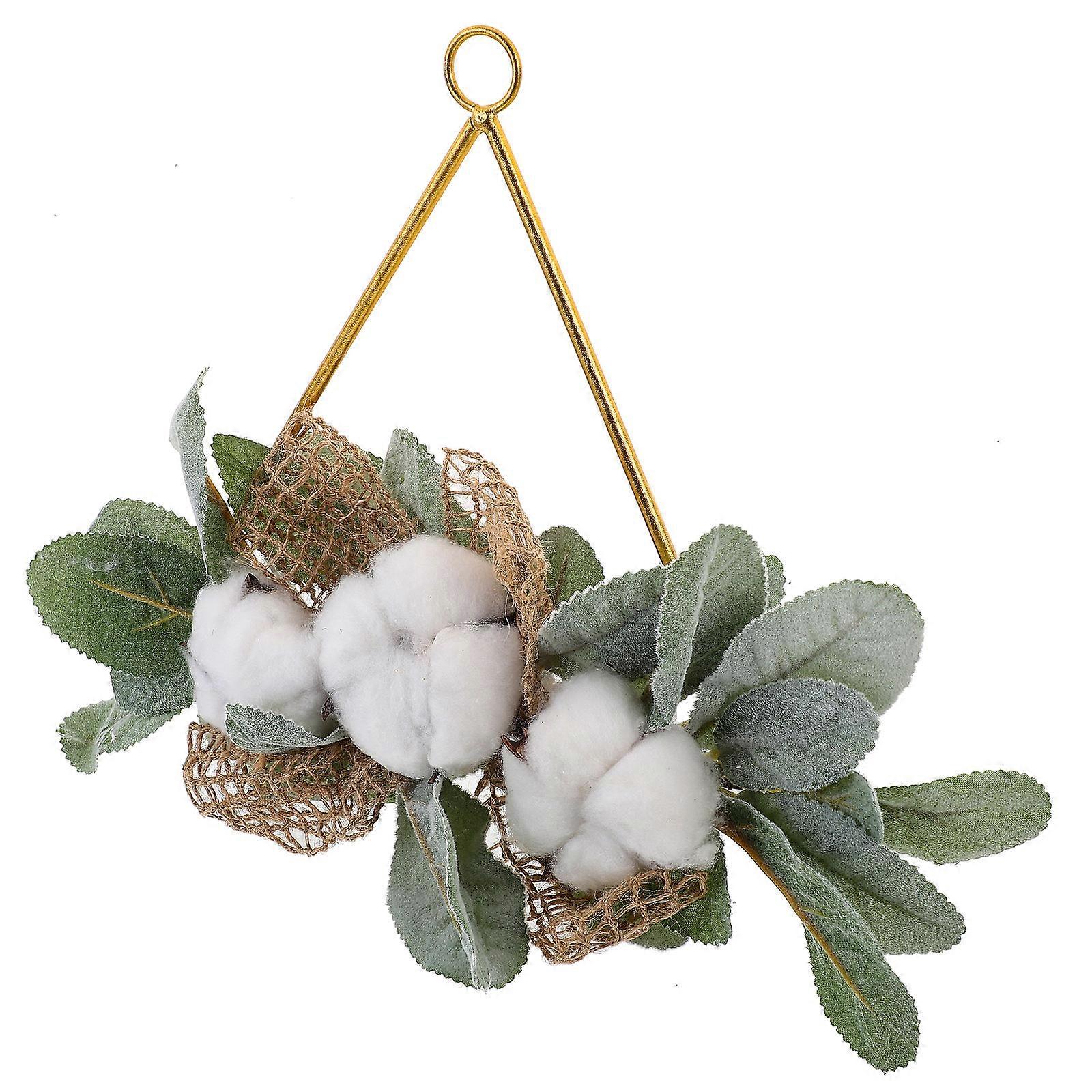 Artificial Leaf Wreath Hanging Cotton Wreath Decoration For Homeowners And Event Organizers In Multi Color With Elegant And Natural Style 1Pcs