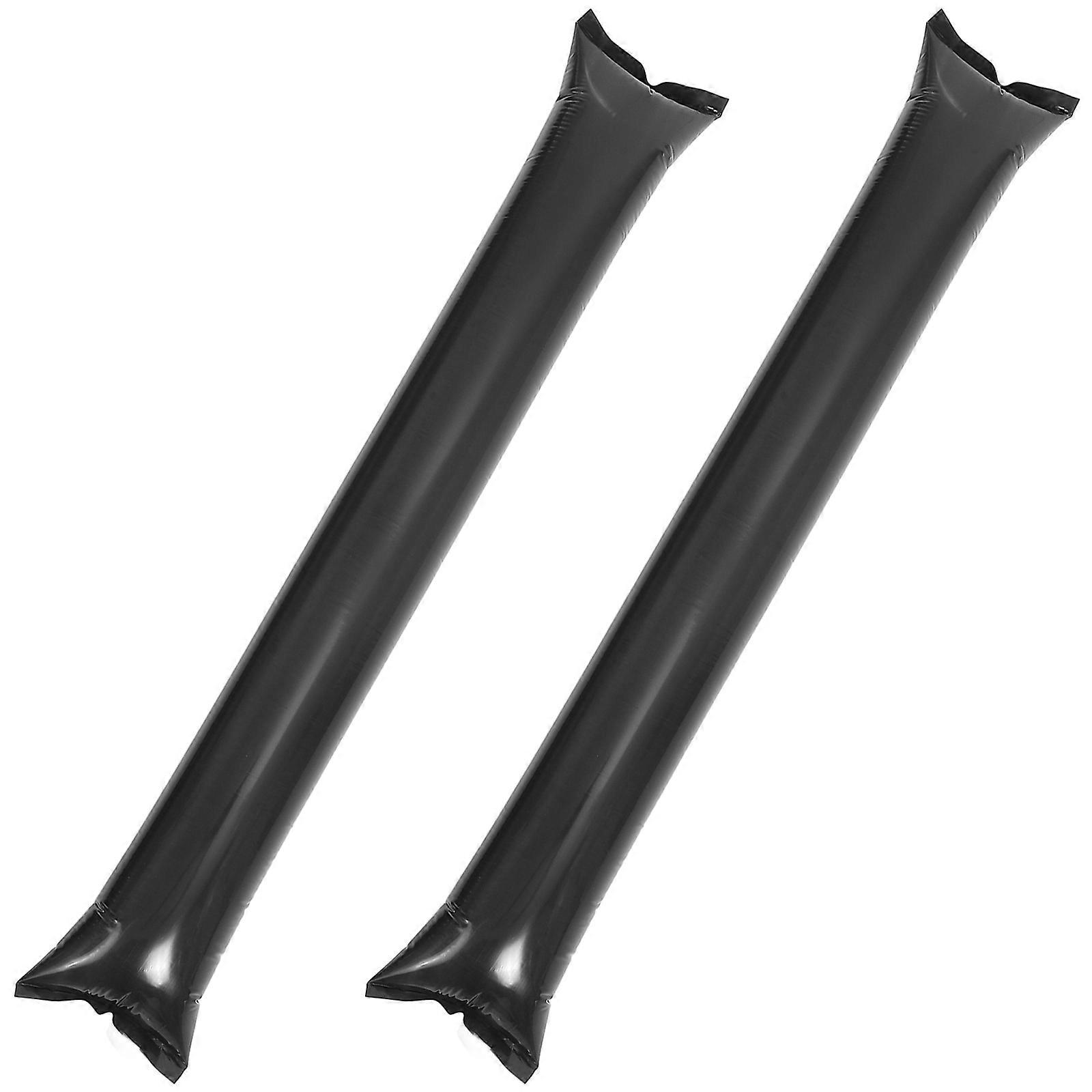 Inflatable PVC Black Cheering Sticks for Sports Events 30pcs Noise Maker for Decoration