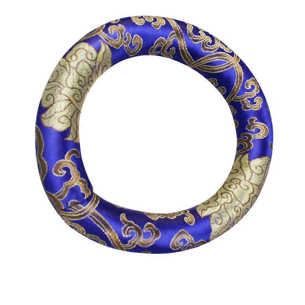 Handmade Nepalese Singing Bowl Cushion for Meditation and Tabletop Decor, Buddhist Sound Bowl Pad with Unique Patterns