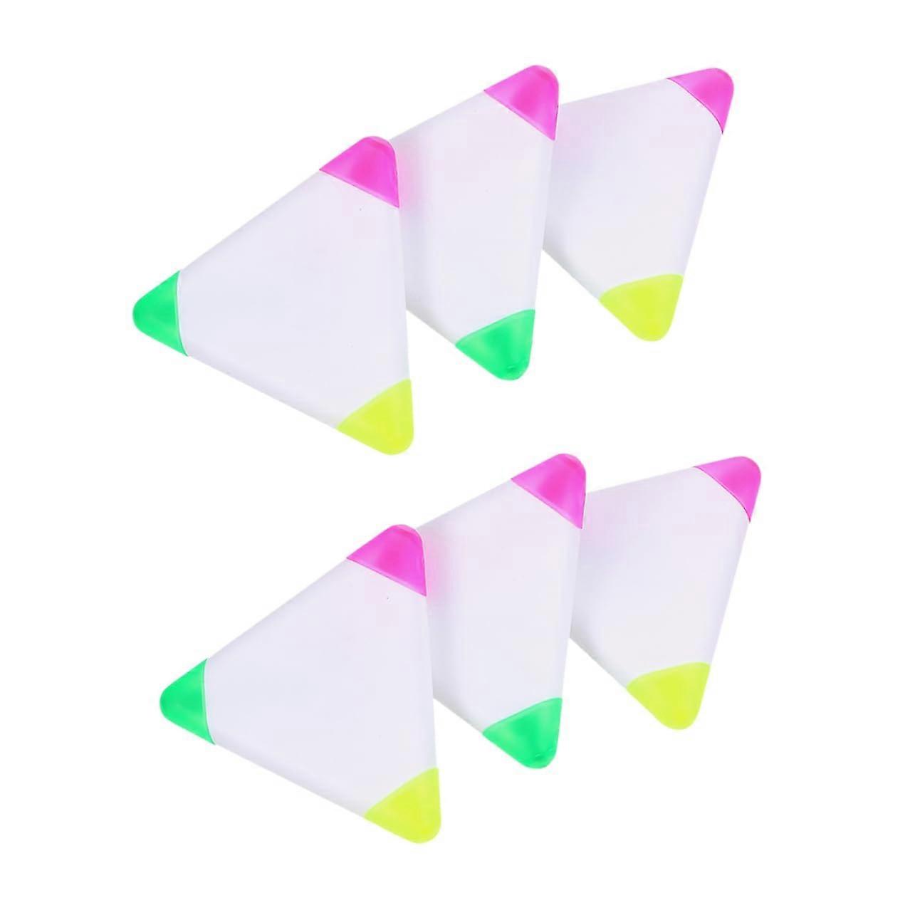 Set of 6 text markers, colour pencils, brush marker pen, markers