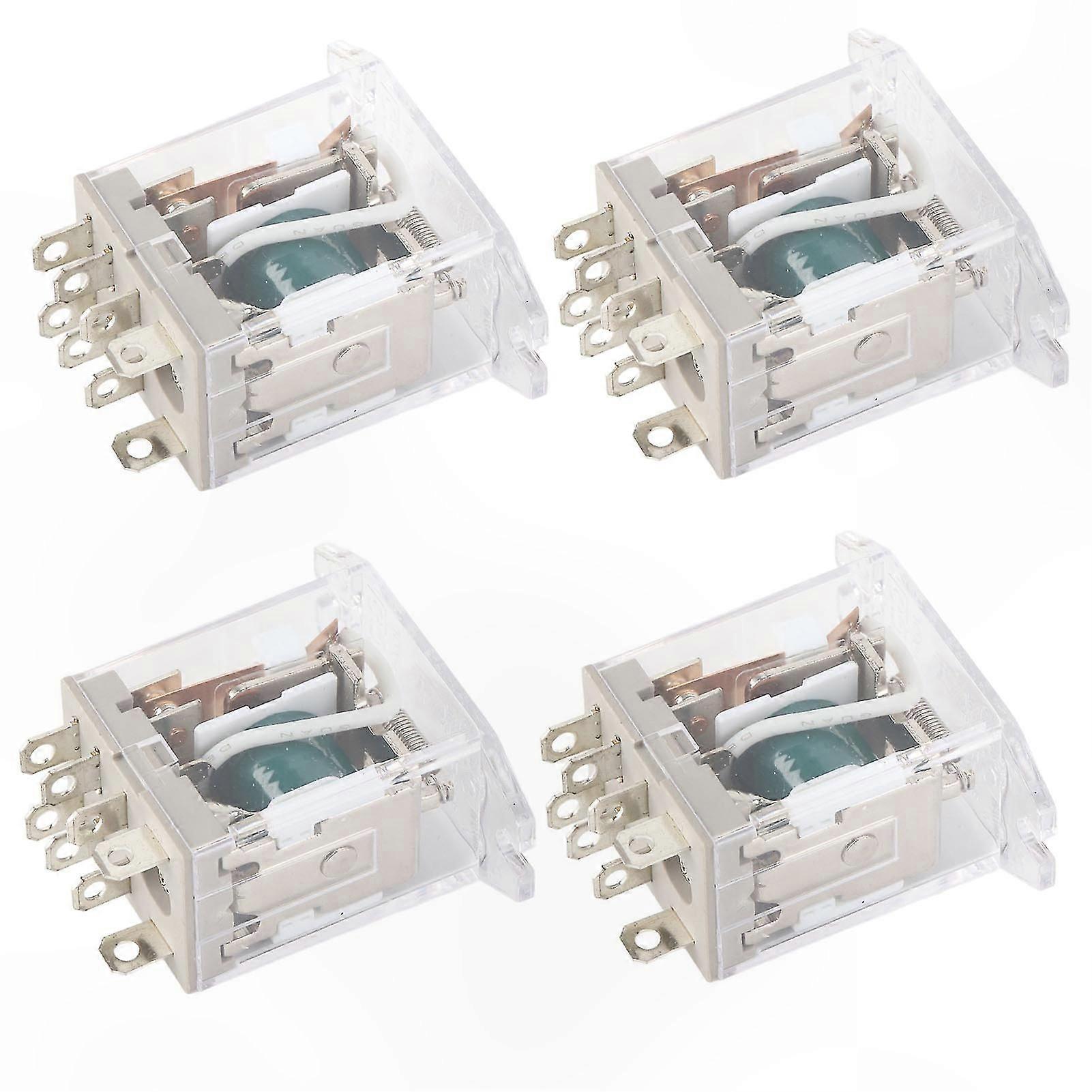 4-Pack Waterproof Electromagnetic Relays for Garage Door Systems