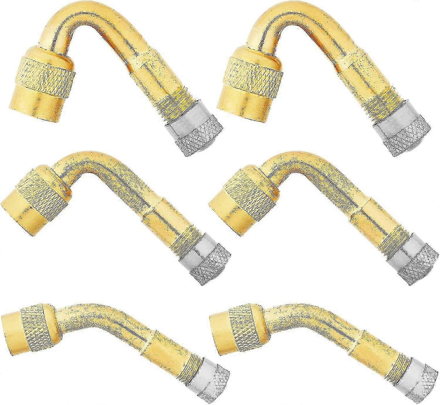 Tire Valve Extension, 45, 90, 135 Tire Valve Extension Adapter Fitting Elbow Extender, Angled Inflation Nozzle For Car Truck Motorcycle Bike Scooter