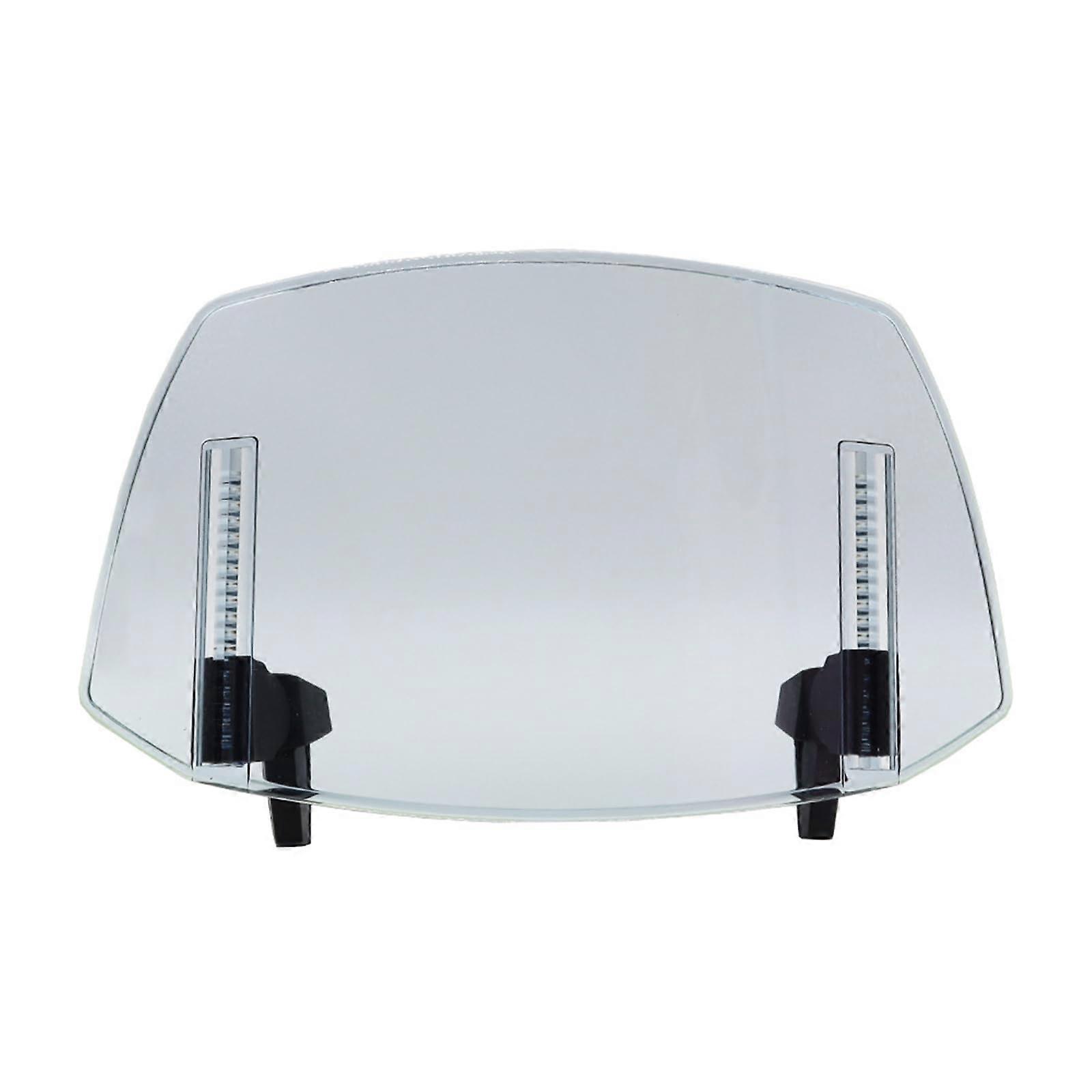 Adjustable motorcycle windshield spoiler, air deflector for motorcycles, modified windshield, lightly transparent / blue