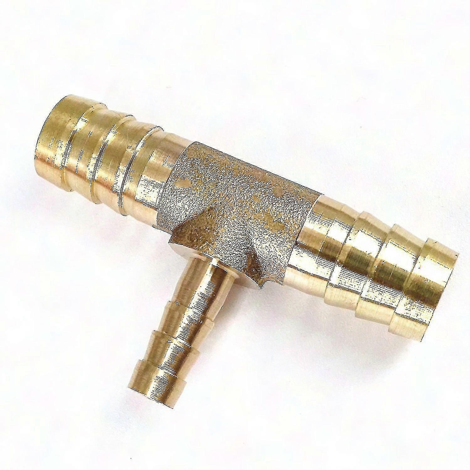 4-19mm Brass Hose Barb Reducer Tee Fitting 3-Way Splitter Connector