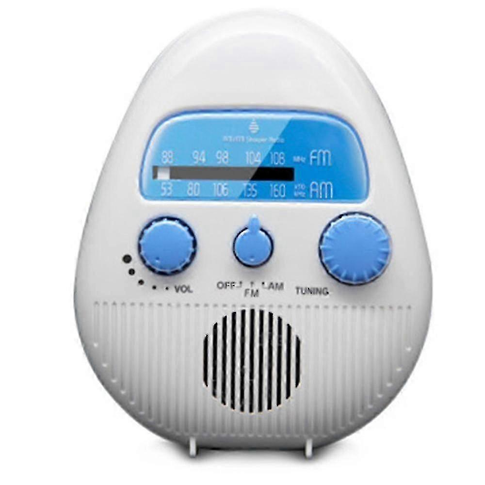 Wireless Waterproof Shower Radio with Adjustable Volume & AM/FM