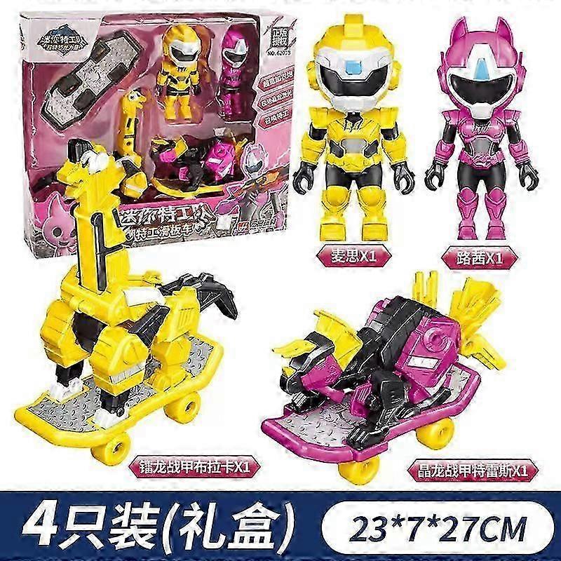 Mini Force Dinosaur Transformer: Actionfylt robotleke for barn